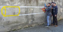 TAPE ART - tentokrát venku