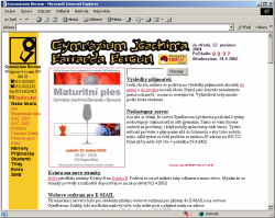 Historie gymberounskych webu