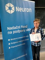 Marek Brousil na dětské vědecké konferenci 2014