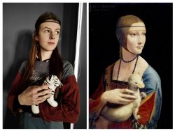 Leonardo da Vinci, Dáma s hranostajem+Remake.jpg