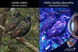 Jak vidí kos kosa? Ptáci v lidském a ptačím vidění
